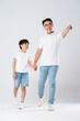 © 1112000 - father and son image on a white background