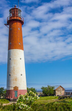 The First Russian Metal (cast Iron) Lighthouse, Built In 1858, On Seskar Island, Gulf Of Finland, Baltic Sea
