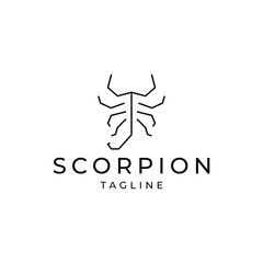 Wall Mural - Scorpion geometric polygonal logo design icon template