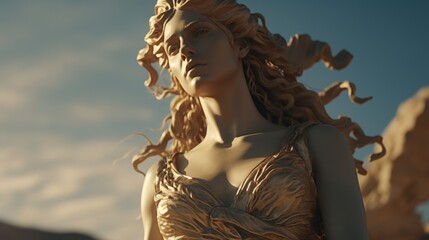 Wall Mural - The greek goddess demeter.generative ai
