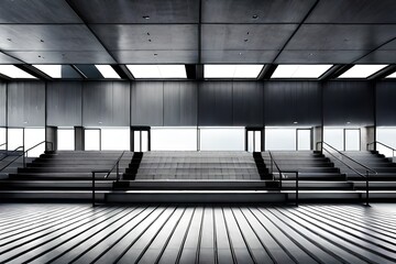 Canvas Print - escalator in the airport