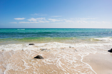 Wall Mural - sandy summer sea beach