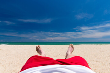 Poster - Maldives sea. beach and tropical sea