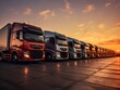 © Joseph Maniquet - Logistische Präzision: Mehrere Lastwagen in perfekter Reihe