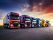 © Joseph Maniquet - Logistische Präzision: Mehrere Lastwagen in perfekter Reihe
