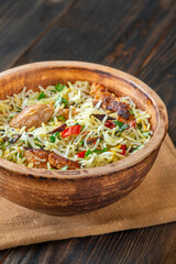 Canvas Print - Bowl of biryani