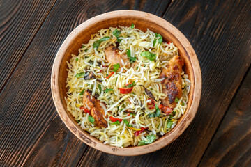 Wall Mural - Bowl of biryani