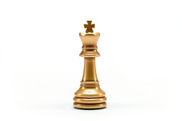 Poster - golden queen isolated on white background.