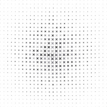 Abstract Halftone Pattern With Dynamic Star Shape With Gray Black And White Star . Seamless Dot Background Texture With Metal Desigm Art . Backdrop With Star Shape Illustration And Halftone Design