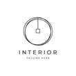 Interior furniture logo design illustration vector template