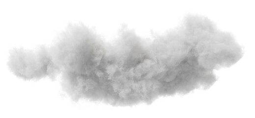 Wall Mural - Cumulus and fluffy cloud shape with isolated on transparent background - PNG file, 3D rendering illustration, Clip art, cut out and sky elements