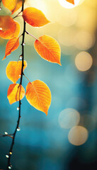 Wall Mural - beautiful autumn nature with vibrant and warm colors. generative ai illustrations