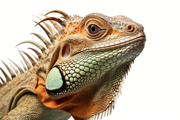 Poster - lizard isolated on white background.