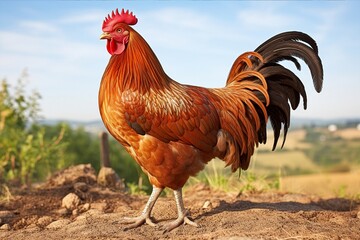 Poster - Rooster in nature
