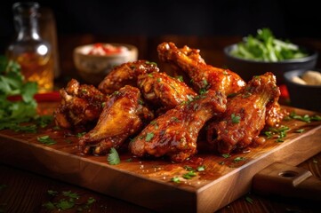 Wall Mural - roasted chicken wings