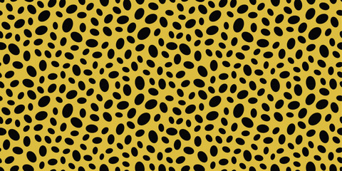 Poster - Leopard skin. Seamless plain surface, reminiscent of a leopard skin. Seamless pattern for textiles, pillows, clothes, background, packaging, notepads. Vector.