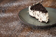 A delicious cheese cake made with Oreo biscuits, Braga, Portugal.