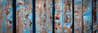 © Andrei Stepanov - Old rusty metal texture. Rust on the surface of the iron wall. Panoramic background for grunge design.