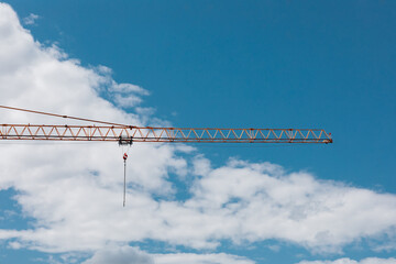 construction crane against sky