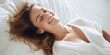 © VALUEINVESTOR - illustration of a woman lying on a bed and smiling , generative AI
