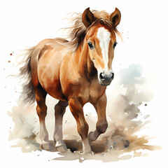 Wall Mural - Horse Water Color