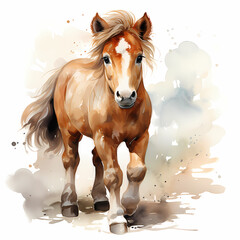 Wall Mural - Horse Water Color