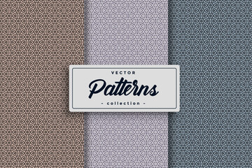 Aufkleber - Vector of geometric shapes pattern background Seamless pattern with lined cubes, stripy boxes blocks vector background