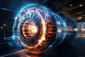 large Hardon Collider Digital Abstract Background