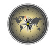 world compass magnet red arrow north east south west
