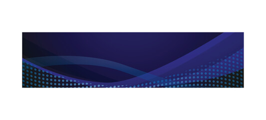 Poster - Blue abstract wave and grunge halftone banner and poster design