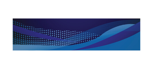 Poster - Blue abstract wave and grunge halftone banner and poster background