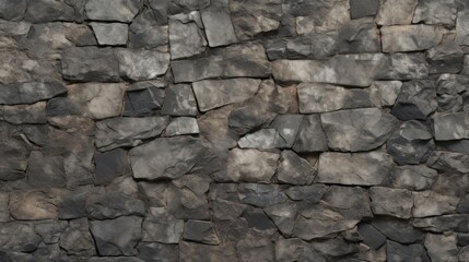 cracked natural grey old stone wall texture