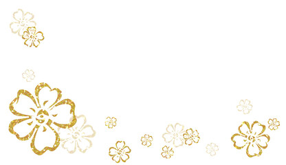 Wall Mural - Glitter golden flower background . Flower background. Design for decorating,background, wallpaper, illustration.