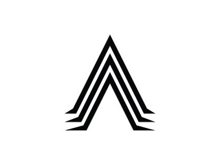 Wall Mural - monogram letter AAA logo design