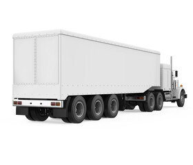 Wall Mural - Trailer Truck Isolated