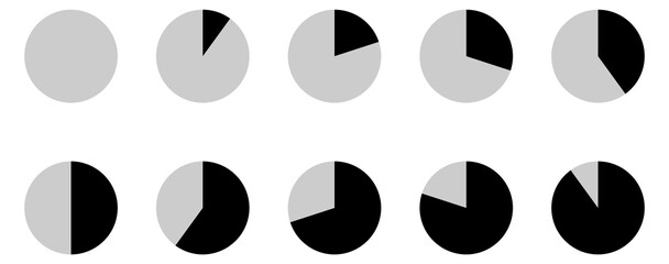 Poster - Proccess status circle. Round download progress indicator