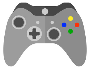 Poster - game controller icon. videogame joystick. play device