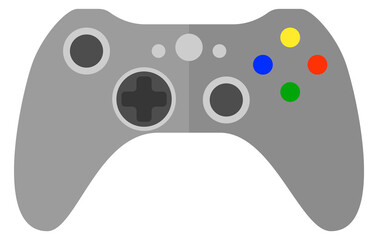 Poster - gamepad icon. gamer device. pc and console controller