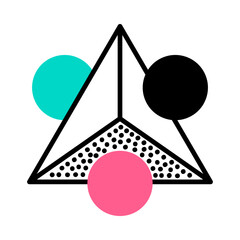 Aufkleber - Geometric Element and Shape for Creative Design Vector Composition
