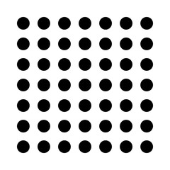 Aufkleber - Black Dot Square Geometric Element and Shape for Creative Design Vector Illustration