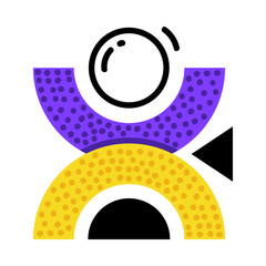 Aufkleber - Geometric Element and Shape for Creative Design Vector Composition