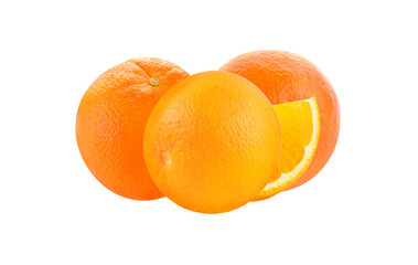 Poster - Fresh orange isolated on transparent png