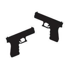 Firearms icon vector