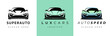 © toshee.k-studio - Sports car logo icon set. Luxuty motor vehicle dealership emblems. Auto silhouette garage symbols. Vector illustration