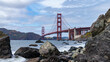 Golden Gate Bridge, San Francisco Bay landscape, beach, california, ua