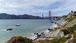 Golden Gate Bridge, San Francisco Bay landscape, beach, california, ua
