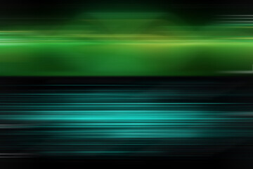 Poster - Abstract background blurred green black colorful light with the gradient texture lines effect motion design pattern graphic power.	