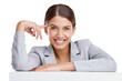 © Sumeet K/peopleimages.com - Smile, relax and portrait of business woman on png for thinking, happy and idea. Professional, creative and happiness with face of female employee isolated on transparent background for pride