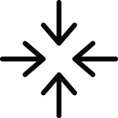 Poster - minimize icon vector . shrink icon . resize sign