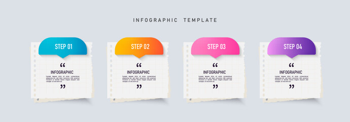 Poster - Presentation business infographic template vector.	